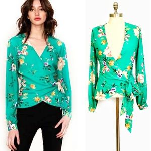 Yumi Kim Queen Bee Top Symphony Dark Mint Floral XS